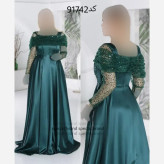 ماکسی مجلسی زنانه ساتن و جسیمکو قد 160 پشت زیپدار