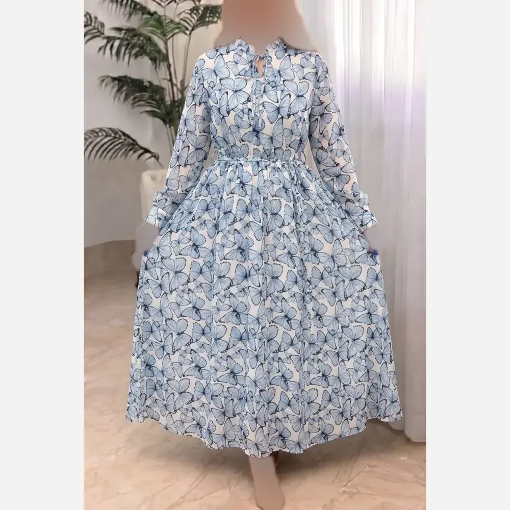 پیراهن نیکا بوگاتی درجه یک فری سایز 38 تا 46 قد 135 سانت
