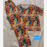 ست سه بعدی زنانه اسپان پنبه کشی طرح های مختلف سایز 38 تا 48
