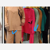 ست بغل جیب زنانه نخ پنبه مرغوب تک سایز 38 تا 48