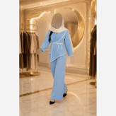 مانتو شلوار مهدیه مازراتی فری سایز تا 48 در رنگبندی متنوع