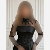 لباس مجلسی زنانه ساتن آمریکایی سنگ دوزی شده و تور مژگان مشکی سایز بزرگ