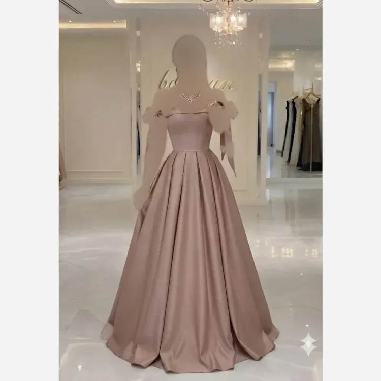 لباس مجلسی زنانه جنس ساتن آمریکایی سایز بندی و رنگ بندی متنوع