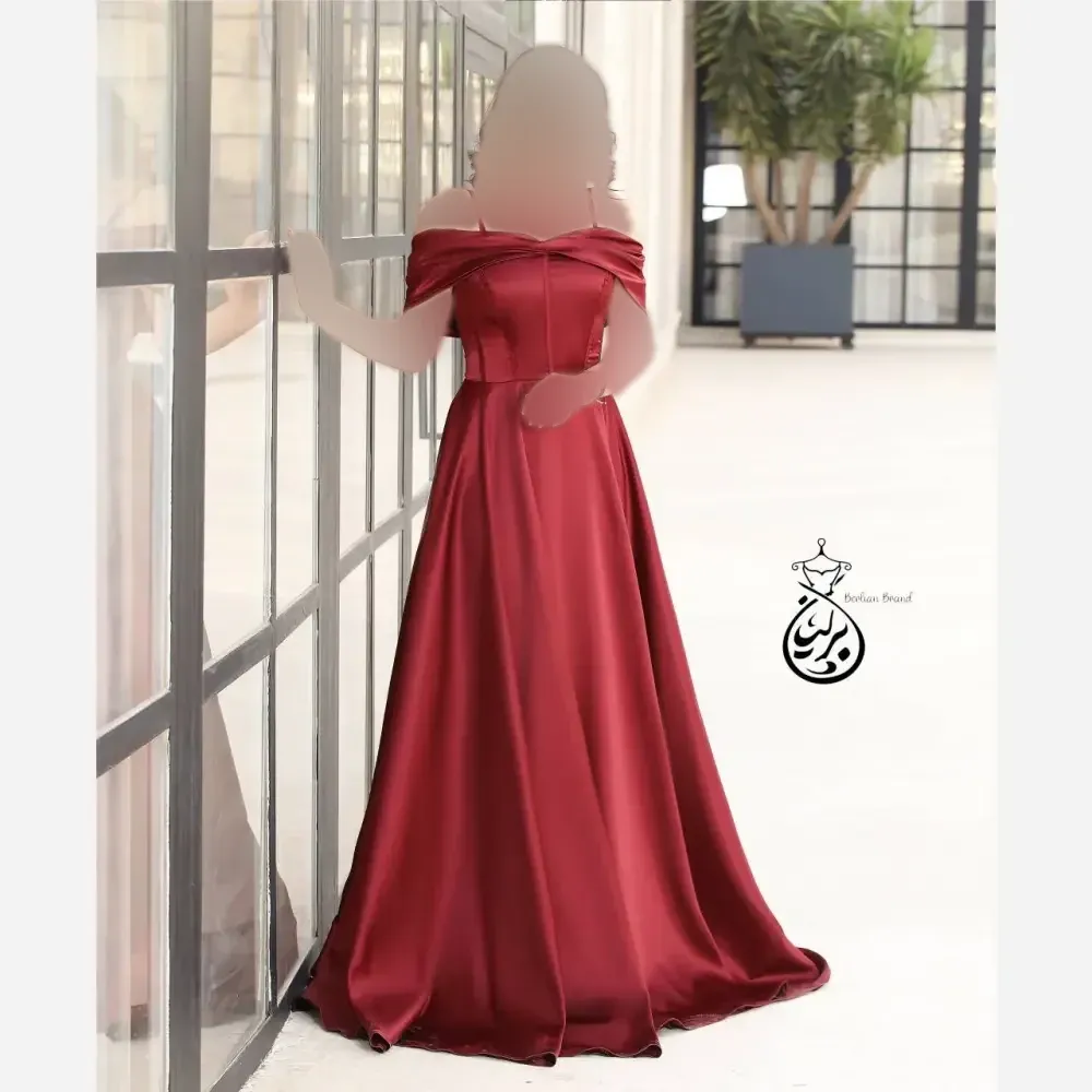 لباس مجلسی زنانه ساتن آمریکایی کیفیت تضمینی رنگ مشکی آبی آسمانی و چری
