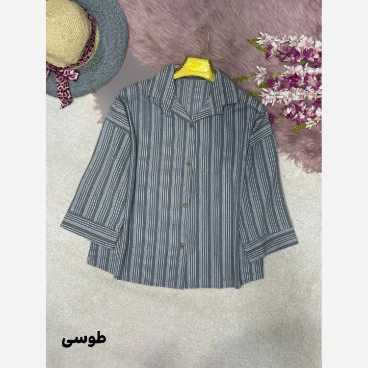 شومیز پانچ زنبوری مراکشی فری سایز 38 تا 46 در رنگبندی مشکی، ذغالی، سفید و طوسی