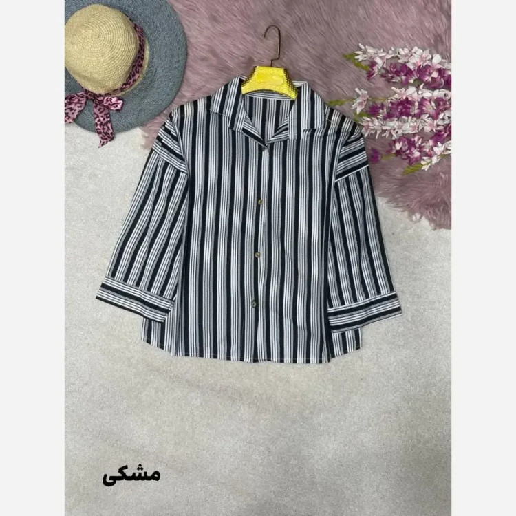 شومیز پانچ زنبوری مراکشی فری سایز 38 تا 46 در رنگبندی مشکی، ذغالی، سفید و طوسی