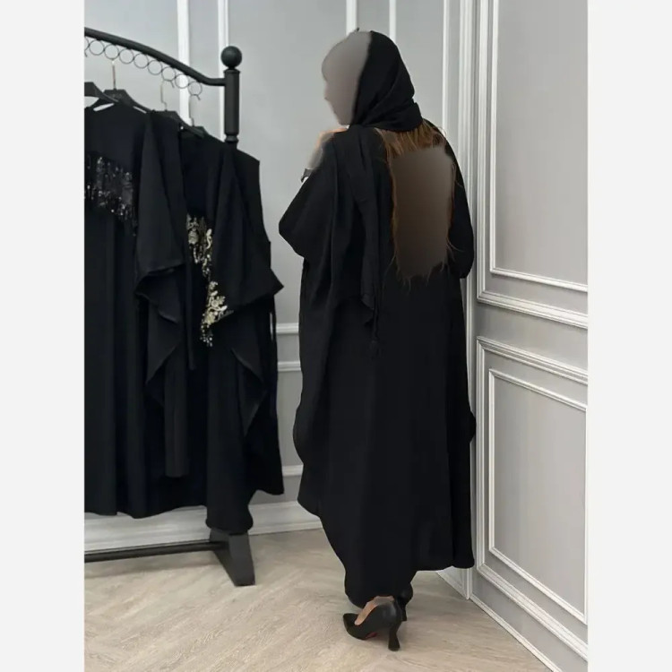 ست پیراهن رویه دار فاخر کرپ بوگاتی طلایی فری سایز 38 تا 48