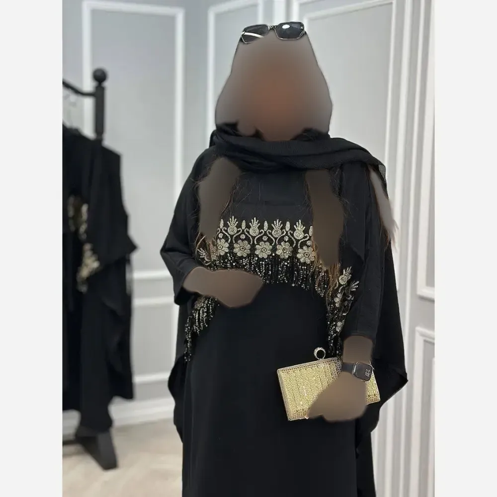 ست پیراهن رویه دار فاخر کرپ بوگاتی طلایی فری سایز 38 تا 48
