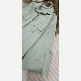 مانتو جیب صلیبی پروانه جنس شانتون زیپی اعلا فری سایز