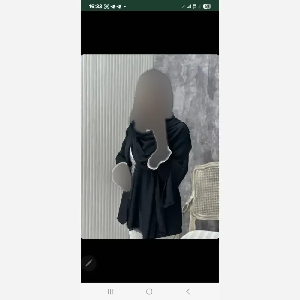 شال زنانه لب ریش جنس کنف سنگ شور بهاره شیک