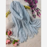 شال زنانه لب ریش جنس کنف سنگ شور بهاره شیک