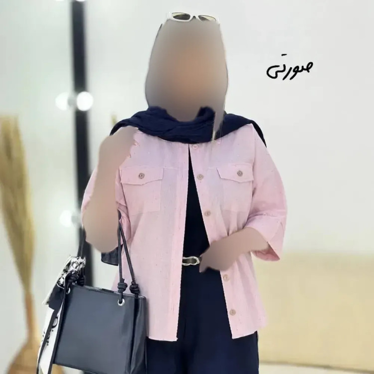 شومیز تابستانی جیب بندی لینن زنانه در رنگ بندی متنوع و سایز بندی یک و دو