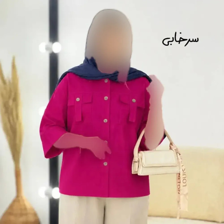 شومیز تابستانی جیب بندی لینن زنانه در رنگ بندی متنوع و سایز بندی یک و دو