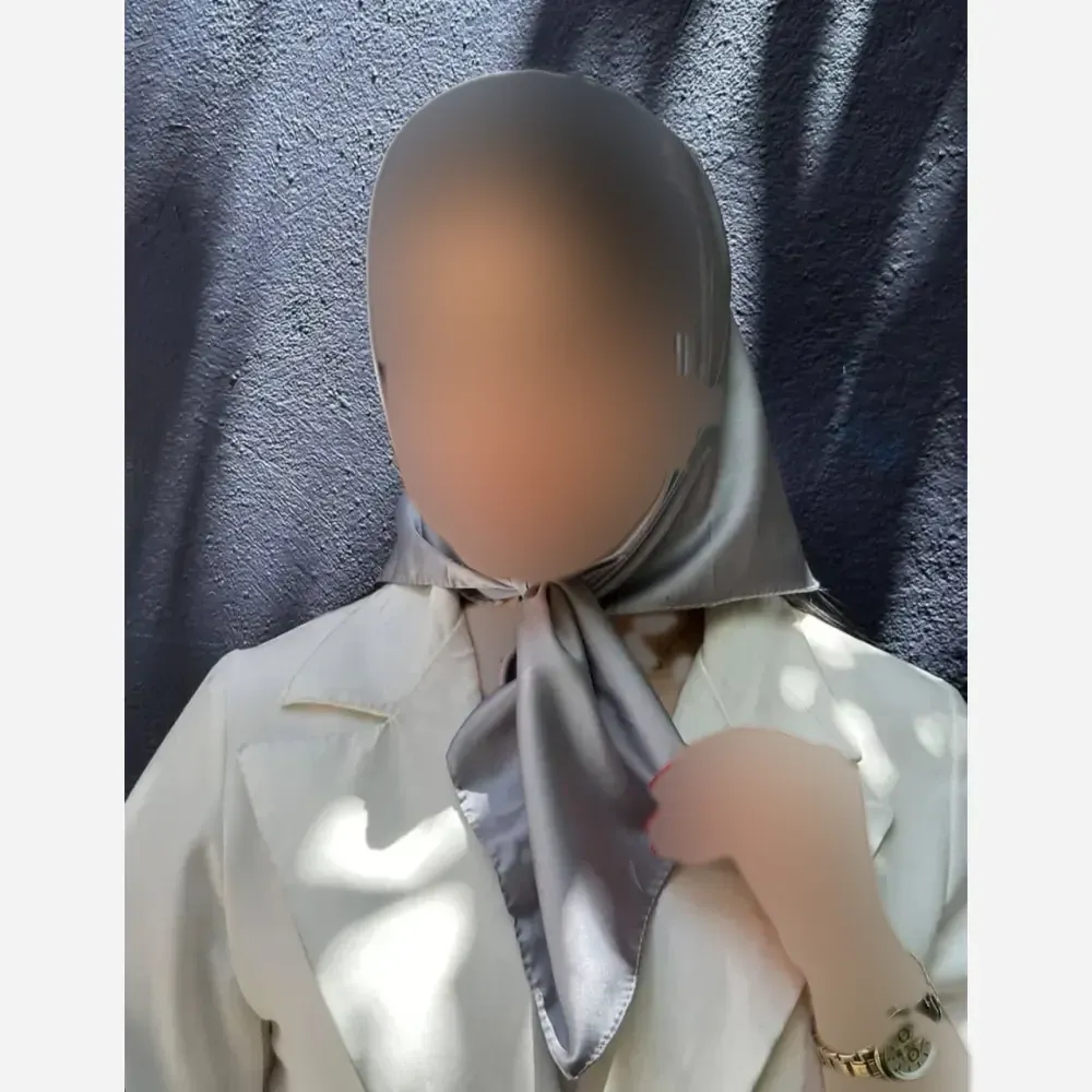 مینی اسکارف ساتن سیلک ابعاد 75 در 75 زنانه و دخترانه