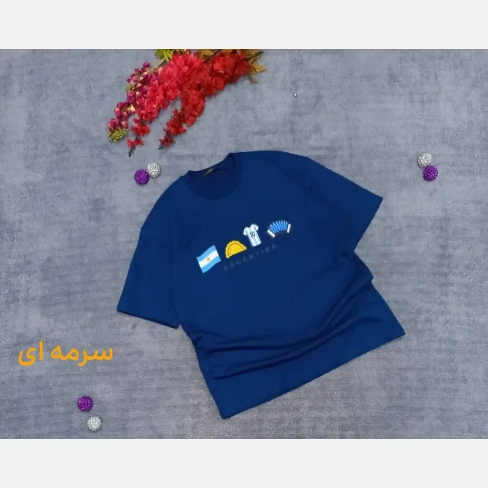 تیشرت قواره دار سوپر نخ پنبه گرم بالا زنانه سایز بزرگ