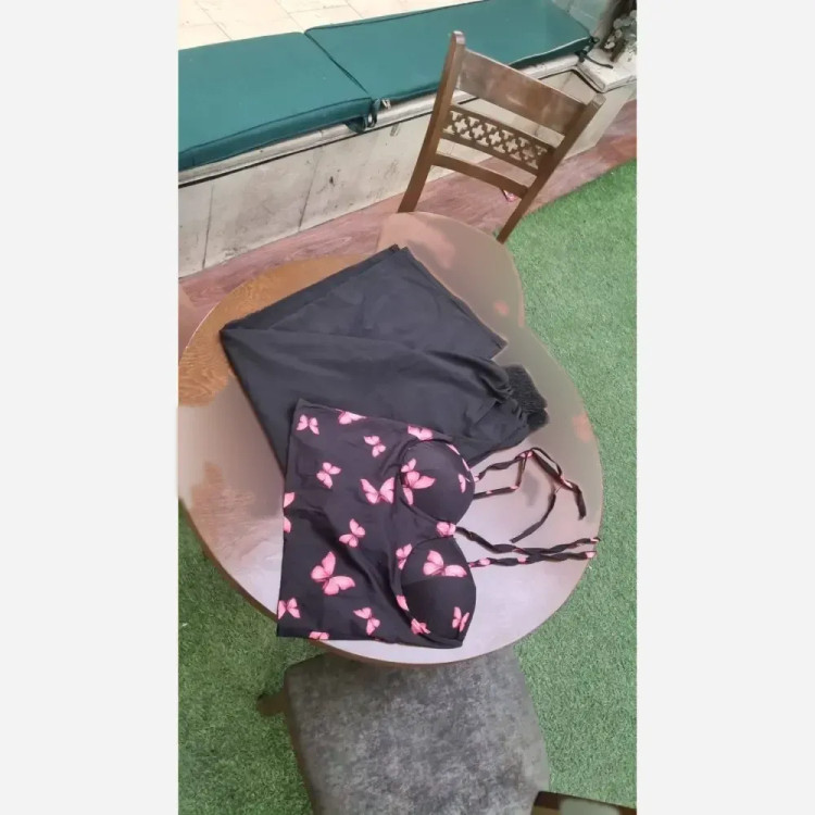 نیمتنه و شلوار پروانه بوگاتی کاپدار فری سایز 38 تا 44 قد شلوار 105 قد نیم تنه 32