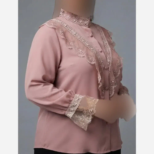 شومیز زنانه مزون دوز الیزه خرج کار گیپور ترک