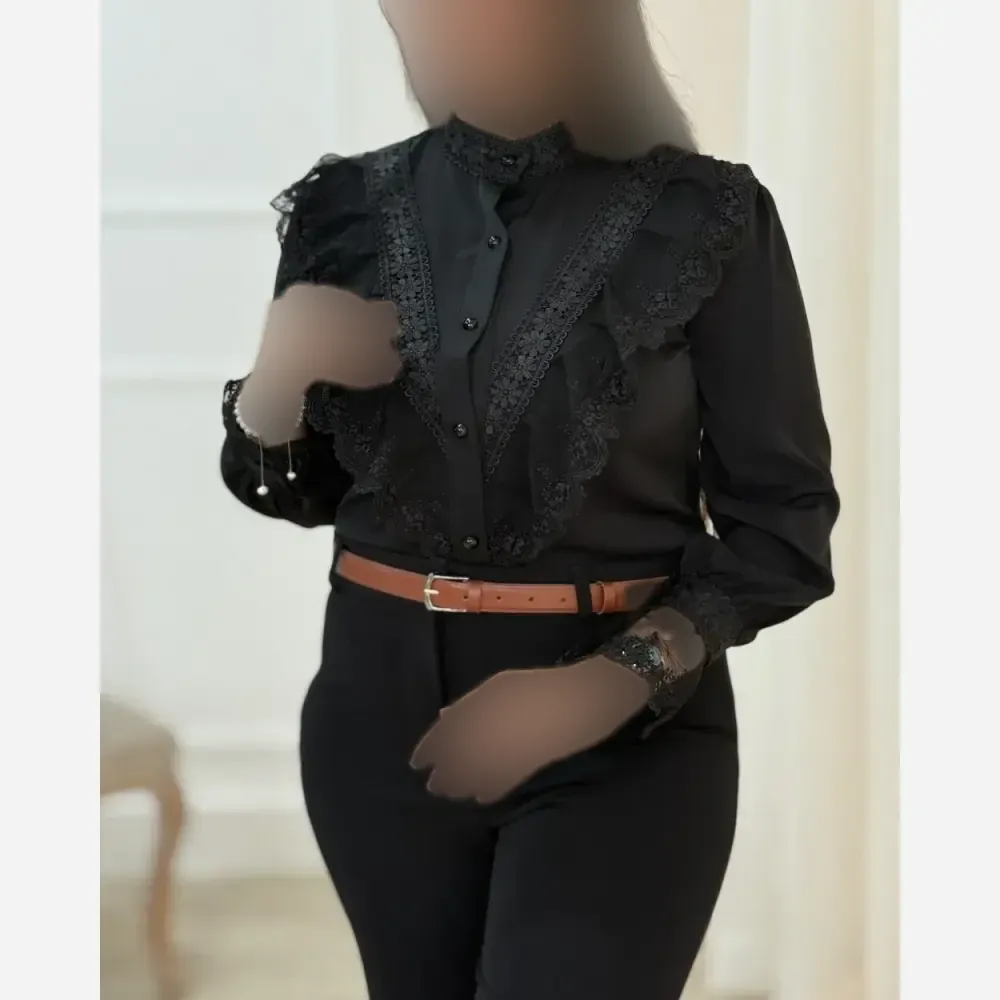 شومیز زنانه مزون دوز الیزه خرج کار گیپور ترک
