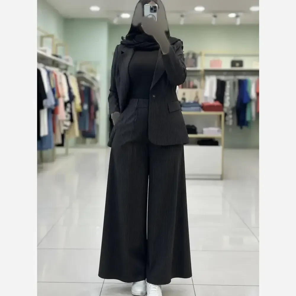 کت و شلوار زنانه مدل بهناز جنس پرشیادونخ فول بگ رنگ بندی متنوع