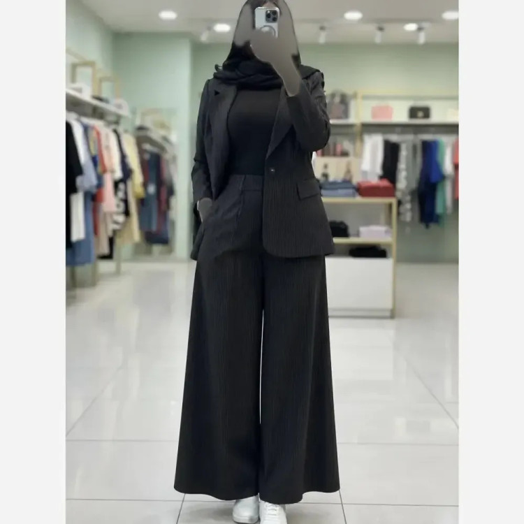 کت و شلوار زنانه مدل بهناز جنس پرشیادونخ فول بگ رنگ بندی متنوع