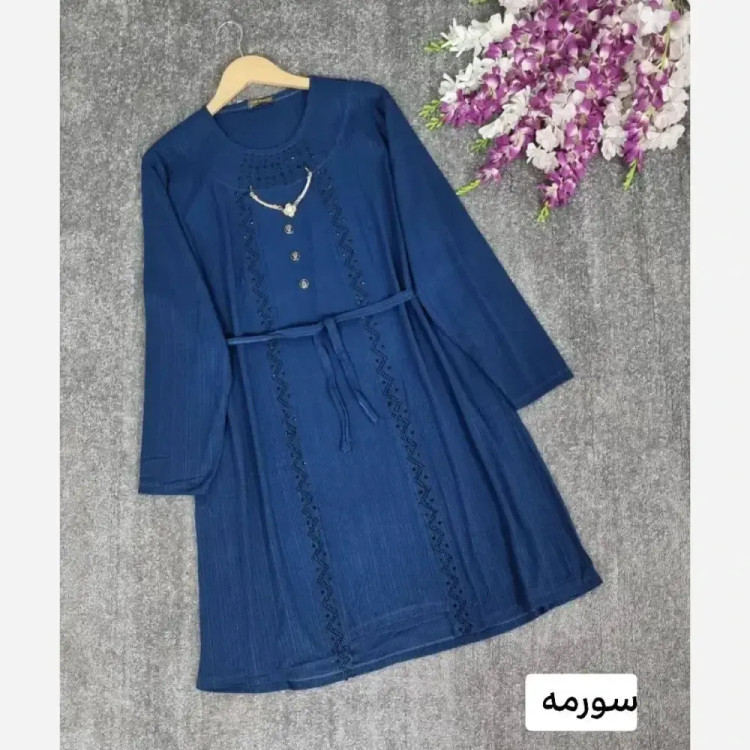 تونیک زنانه مدل الماس جنس کریشه درجه یک قد بلند شیک و راحت