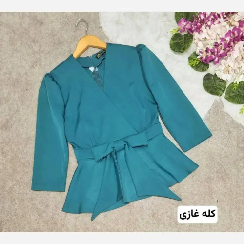 شومیز پاپیونی جنس مازراتی رنگبندی متنوع سایز 1 و 2 و 4