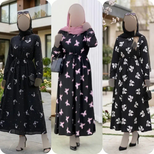 پیراهن پینترستی رستا جنس بوگاتی اعلاء فری سایز