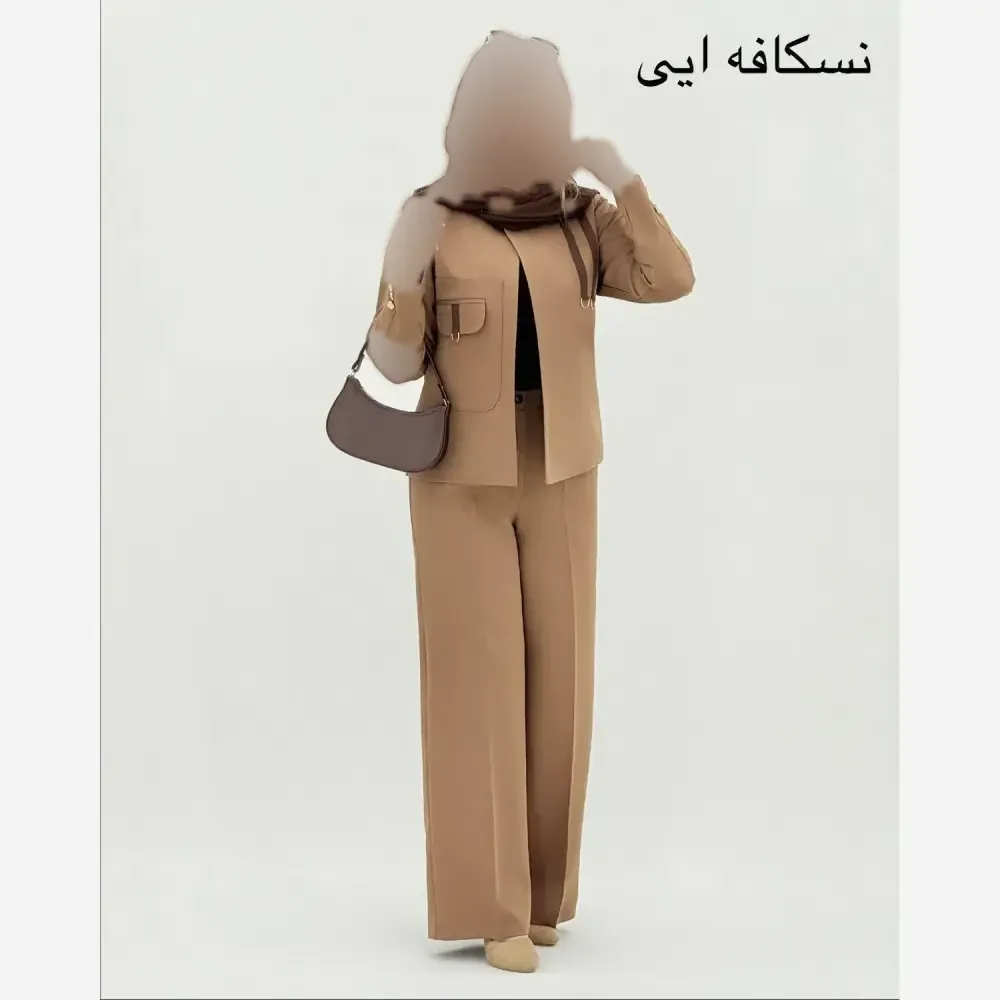 کت شلوار زنانه مزونی ارمیا جنس دبل مازراتی درجه یک