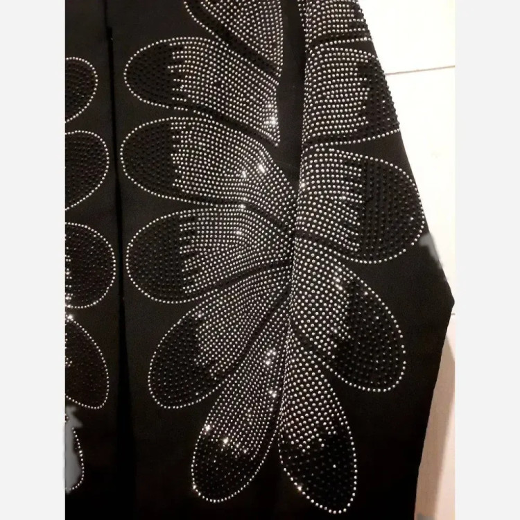 کت مجلسی زنانه گلسا جنس مازراتی رنگ مشکی سایز بزرگ