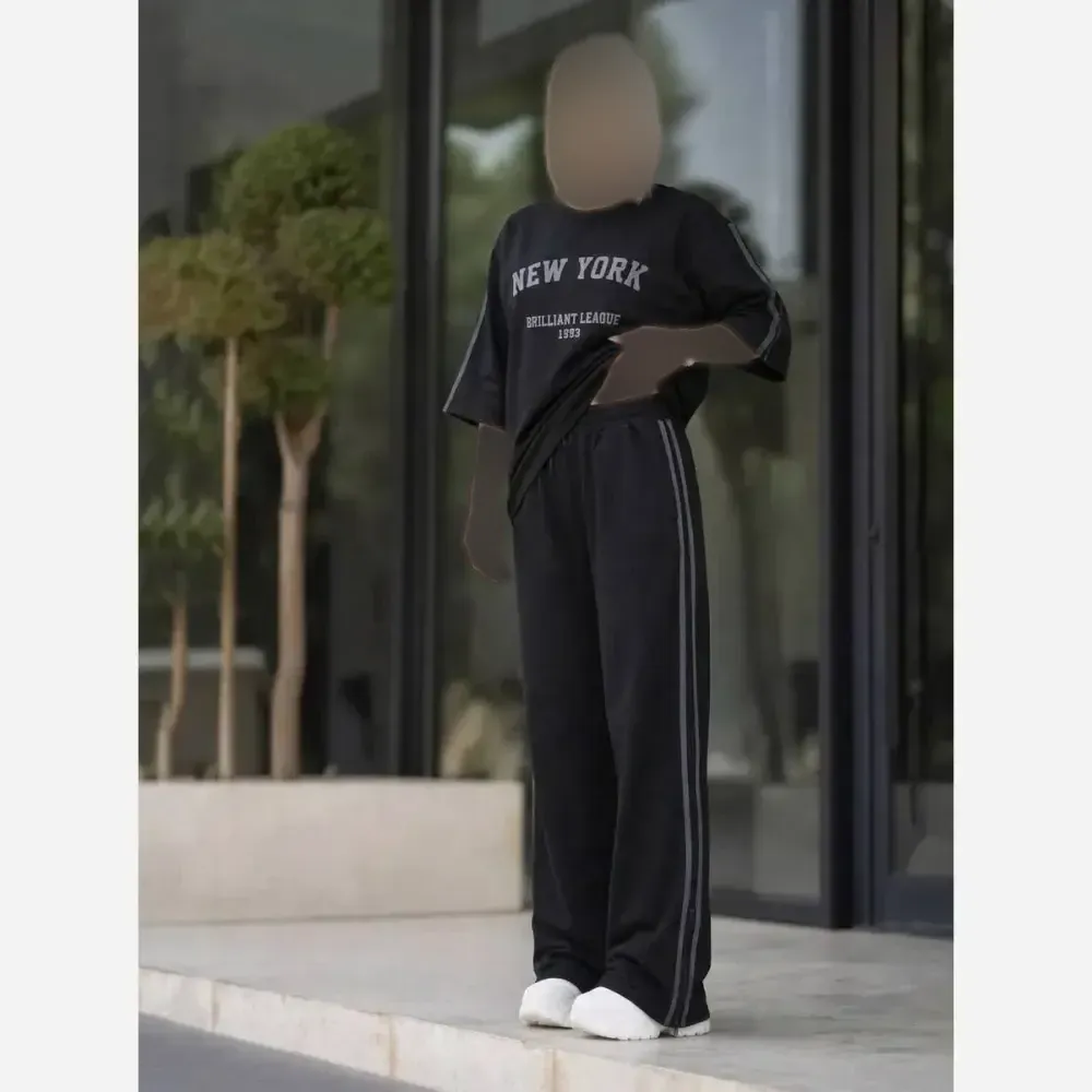 ست زنانه اسپان گلکسی نیویورک مشکی فری سایز 38 تا 46