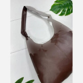 کیف چرم بند گره ای زنانه مشکی موکا ابعاد 30*40 سانت جادار با کیفیت