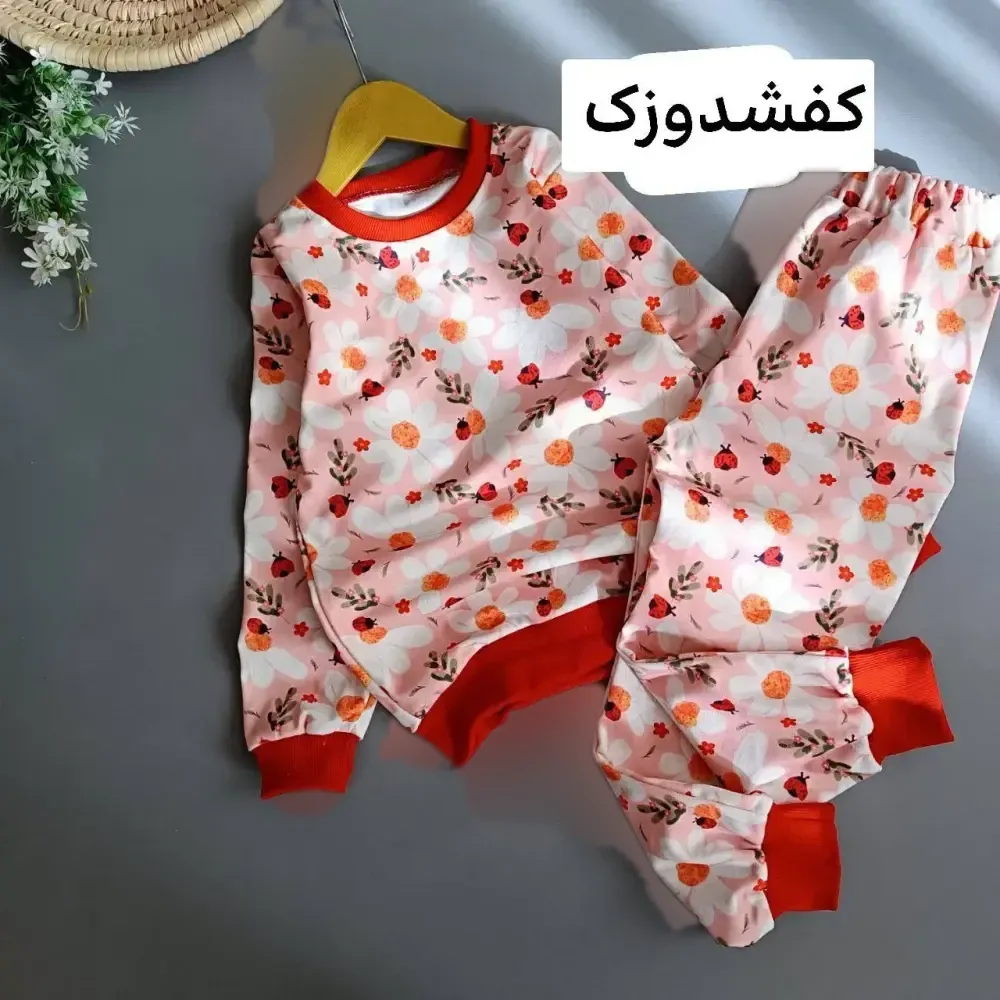 بلوز و شلوار مخمل بچه گانه پرز بلند گرم بالا نرم و لطیف