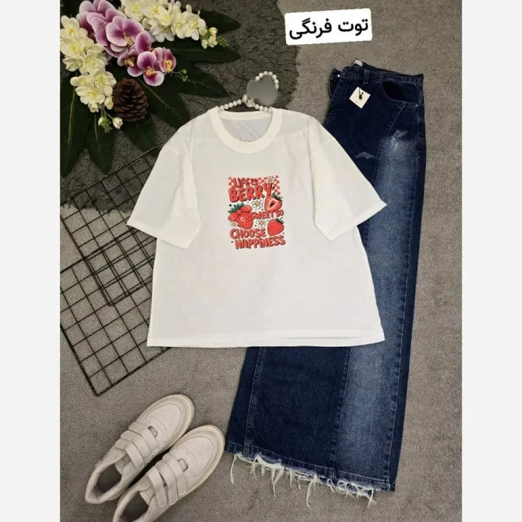تیشرت تابستانه پنبه گلکسی فری سایز