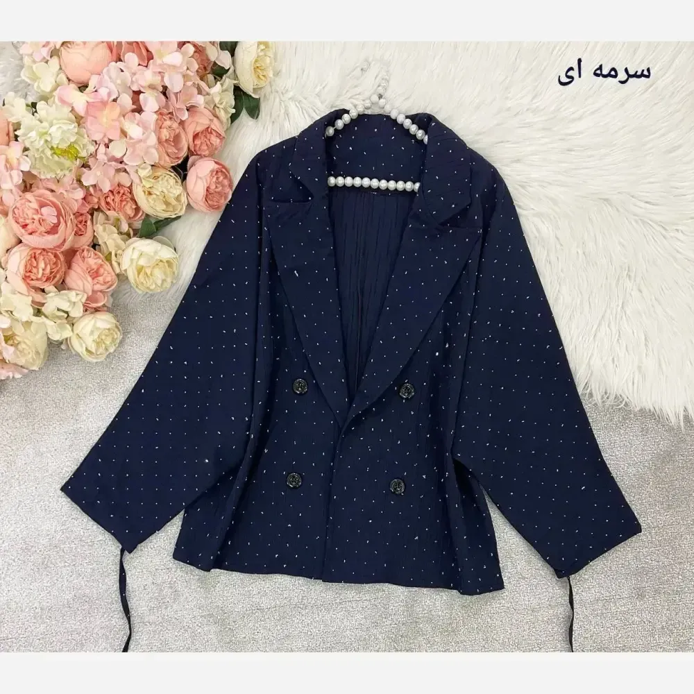 کت پانچ آیوا بارانی نگینی زنانه سایز فری تا 48