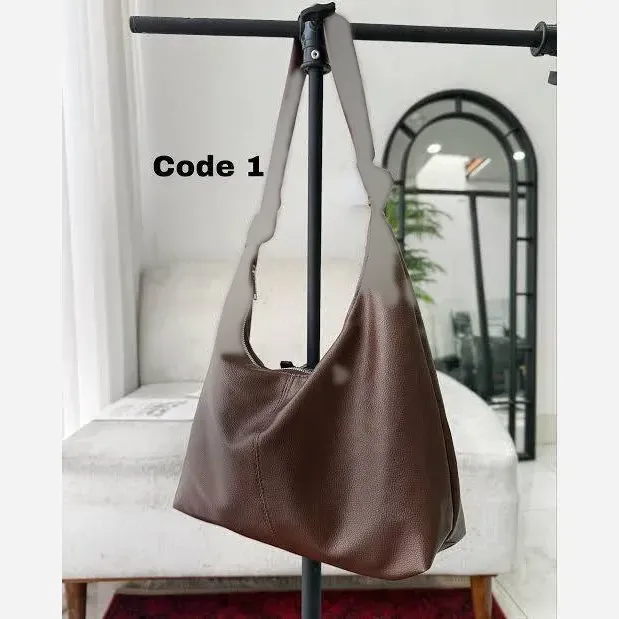 کیف چرم بند گره ای زنانه مشکی موکا بزرگ جادار با کیفیت عالی