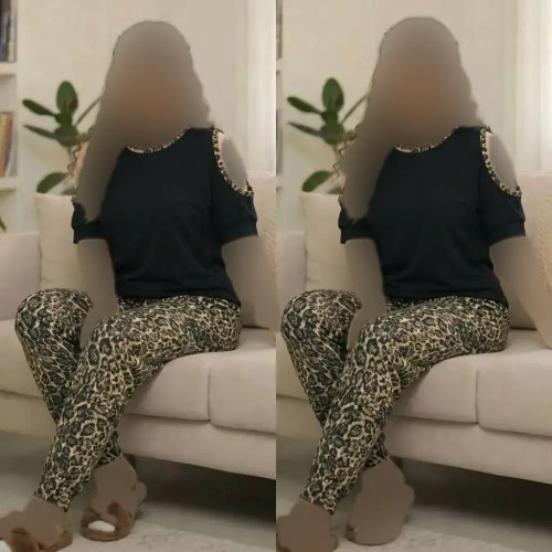 ست پرنس ویسکوز کش فری سایز زنانه قد تیشرت 70 سانت دور سینه 120 سانت قد شلوار 95 سانت