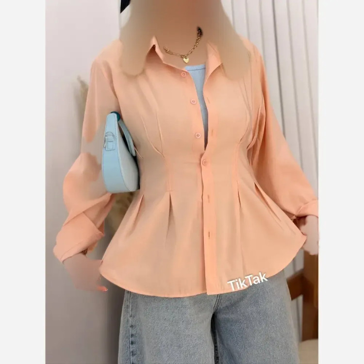 شومیز آلبورا لنین باکیفیت بندتنظیم سایز قد 70 سانت فری 38_46