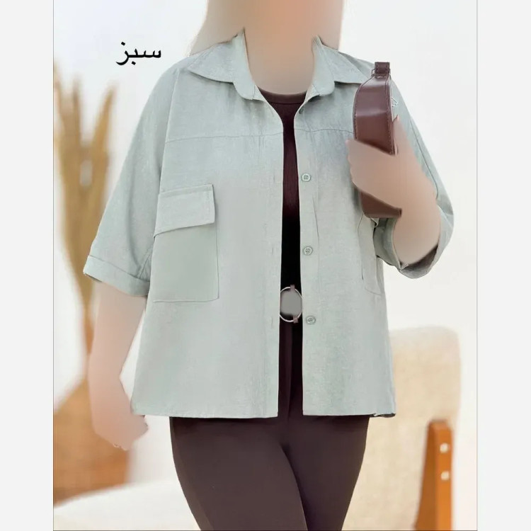 شومیز زنانه بیتا جنس شانتون اسلپ رنگ بندی متنوع