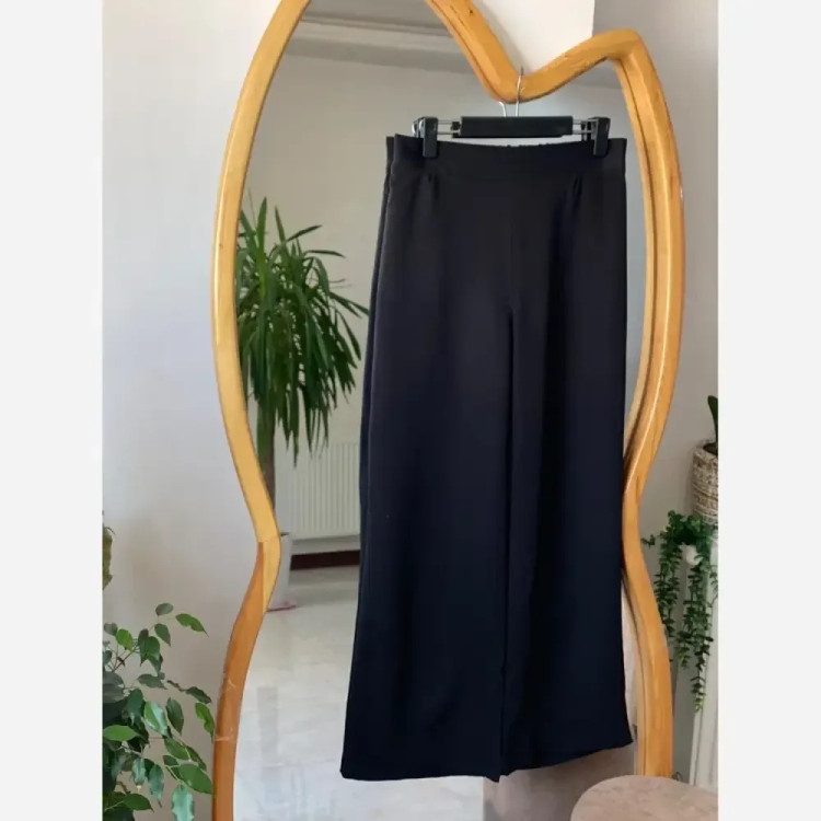 شلوار بگ مازراتی زنانه مشکی سایز بزرگ
