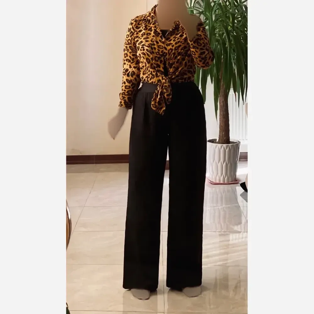 شلوار بگ مازراتی زنانه مشکی سایز بزرگ