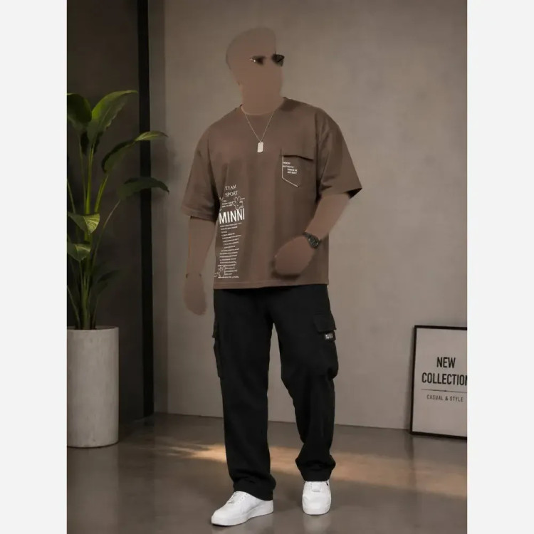 تیشرت قواره دار مردانه و زنانه پنبه درجه یک رنگی سایز بزرگ