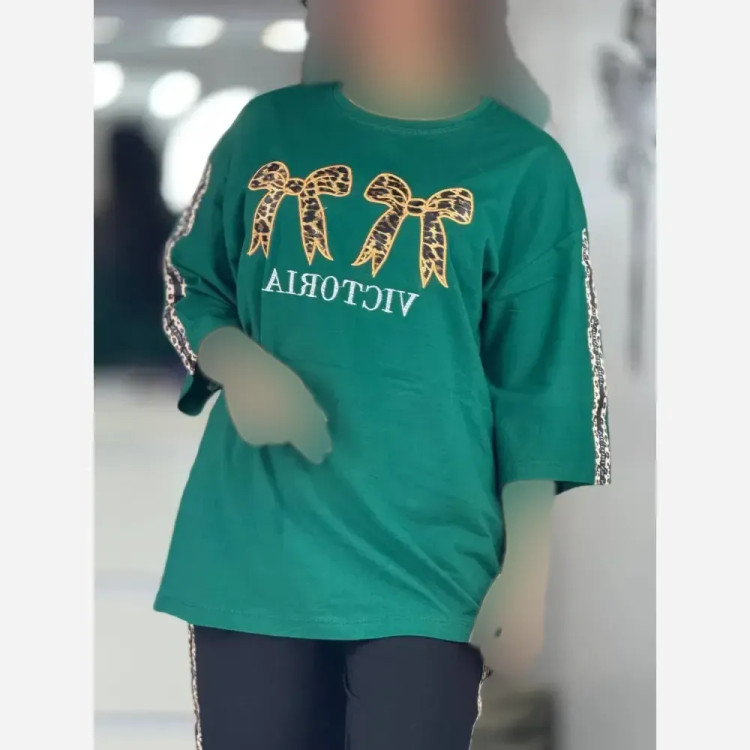 ست لباس زنانه ویکتوریا جنس پنبه گلکسی فری سایز