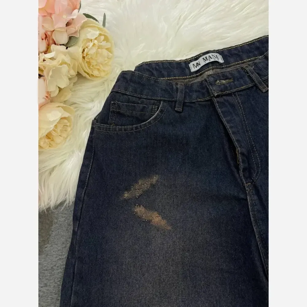 شلوار فول بگ جین درجه یک زنانه سایز 38 تا 46