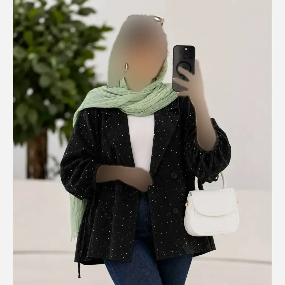 کت پانچ آیوا بارانی نگینی فری سایز