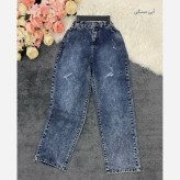 شلوار نیم بگ جین زنانه درجه یک پشت کش سایز 38 تا 48