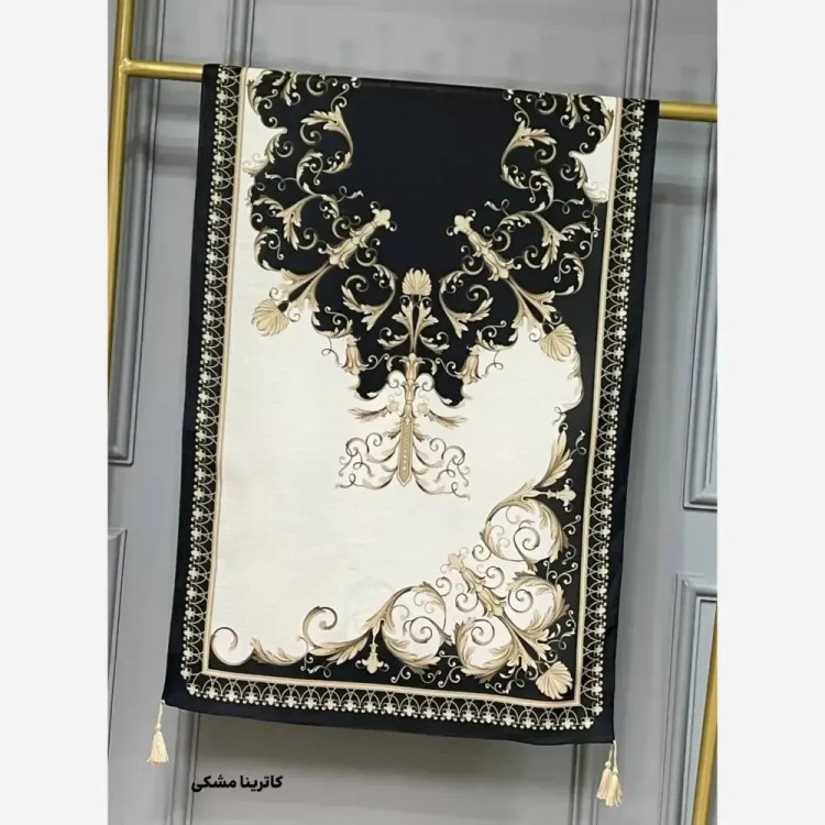 شال نخی اعلا طرح ورساچه و دیور ابعاد 190 در 70 سانتیمتر
