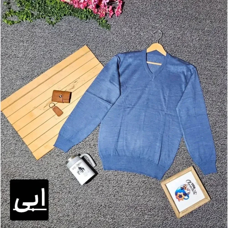 بافت مردانه یقه هفت کبریتی کشسان فری سایز