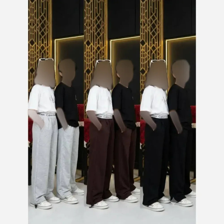 شلوار جاگر اسپرت دخترانه و پسرانه جنس دورس گلکسی سایز بندی متنوع