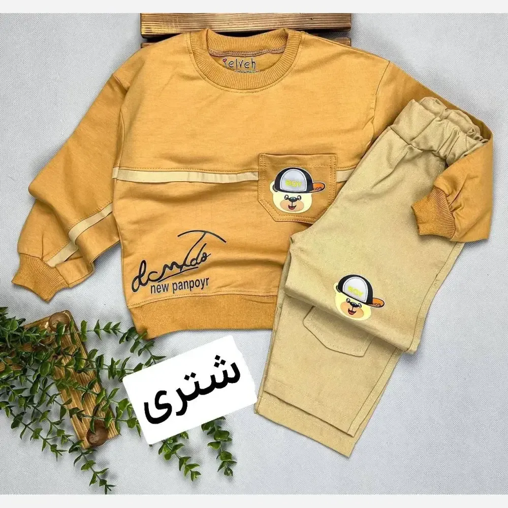 بلوز و شلوار بچگانه بلوز پنبه دورس لاکرا و شلوار کتان درجه یک رنگ بندی متنوع سایز 35 تا 45