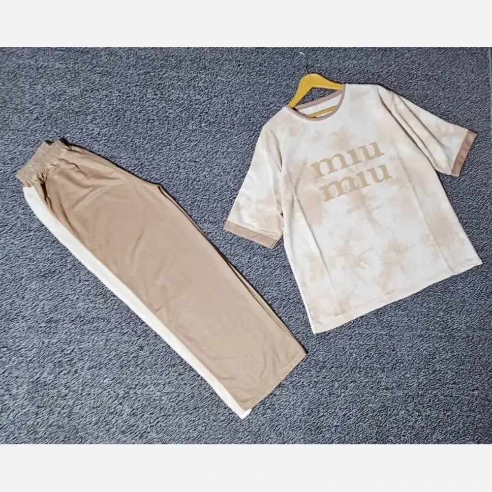 ست دورس اسپان زنانه طرح mio رنگی فری سایز
